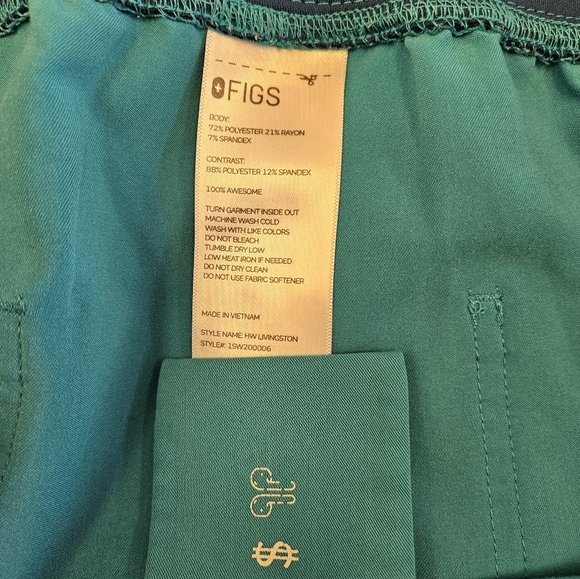 Figs Technical Collection Scrub Uniform Pants Plus Size 4XL - Picture 4 of 7